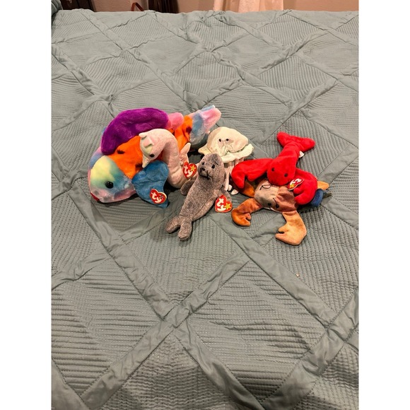 Beanie Babies Beach Creatures Lot (6 total) - Picture 1 of 5